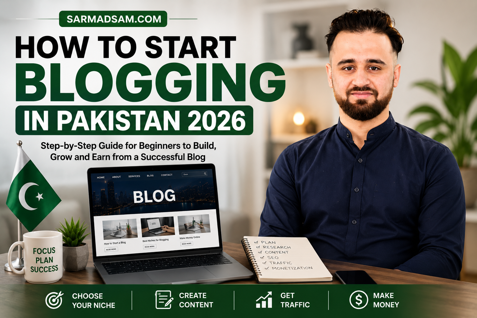 How To Start Blogging in Pakistan 2026